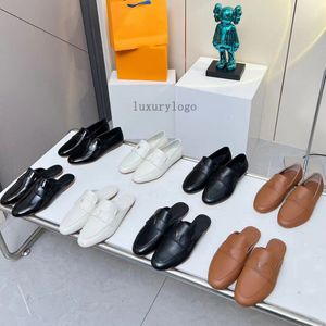 카프리 로퍼 Desiger Sandals 여자 신발 진짜 가죽 슬리퍼 플랫 뮬 슬링 백 로퍼 레이디스 게으른 노새 여름 해변 플립 플립 플립 플립 5.23 01