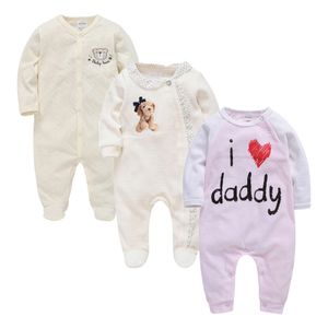 Cartoon Newborn Baby Pamas Christmas Winter Veet Sleepwear Pyjamas Suits Girl Clothes Pijamas Boy Clothing Set 3PCS Homewear L2405