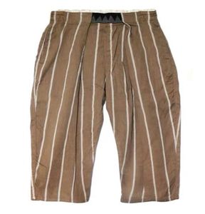 Kapital Hirata hehong casual canapa cotone men039s and women039s Trend pantaloni a strisce tagliate CR9Q6940309
