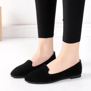 Kadın Daireleri 2024 Kadın Ayakkabı Şeker Renkleri Kadın Loafers Bahar Sonbahar Düz Ayakkabıları Kadın Zapatos Mujer Yaz Ayakkabıları Boyut 35-43