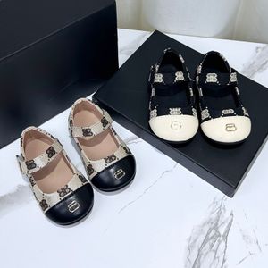 Spring Autumn Kids Girl Flat Little Girls Princess Shoes Fashion Kid Designer Classic Leather Shoes