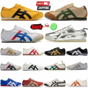 Tiger Mexiko 66 Tigers Casual Schuhe Laufschuhe Sommer Leinwand Mexiko66 Herren Frauen Latex Kombination Innensohle Pergament mittelsohle Designer -Turnschuhe Trainer