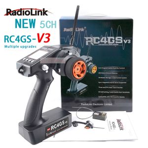 RADIOLINK RC4GS V3 2.4G 4CH 5CH 7CH 400M距離リモートコントローラートランスミッター + RCカーボートのレシーバー内部レシーバーv4v5