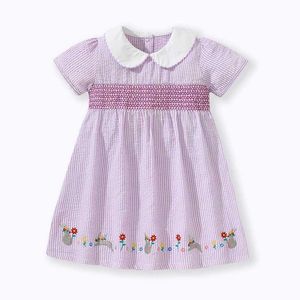 Vestidos de menina conjuntos de roupas de pele pequena vestido princesa vestido animal adesivo de coelho bebê menina peter pan pescoço vestido crianças roupas de verão wx5.23