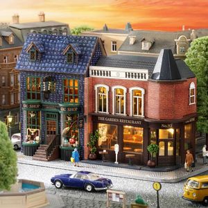 2014 Diy Mini Wooden Dollhouse With Furniture Light Doll House Casa Miniature Items maison For Toys Birthday Gifts D001 240518