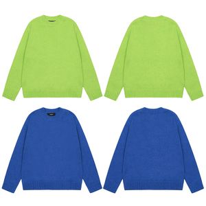 Blue Green Sweater 2024 Шаллеры Мужчины Женщины хип -хоп -пулыки свитера