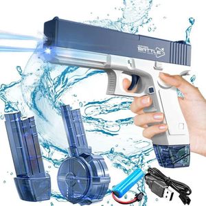 Sabbia gioca d'acqua divertimento pistola giocattoli ragazzi elettrici glock pistola per pistola leggera giocattolo per bambini spiaggia esterna di grande capacità m1911 divertimento sparare piscina giocattolo wx5.22