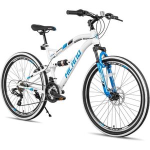 Bicicletas Bike de montanha de 26 polegadas suspensa totalmente 21 Speed Driving Train com freio a disco MTB Bike q240523