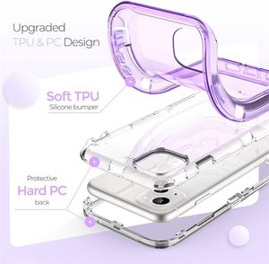 Soft TPU Außenabdeckung Hülle Schock Stoßdicht, klares Anti-Fall-Clear-Hülle für iPhone 13 14 15 Pro Max SE XR Mobiltelefon Hüllen