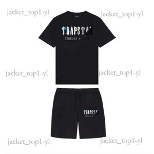 Trapstar Summer Printed Cotton Tshirt Set Streetwear Trackuit Trapstar Tracksuit Men 'Sportwear T -shirt och Short Down1996 Trapstar Short CB90