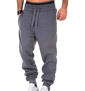 Najnowsze męskie dresowe man gymy fitness kulturystyka joggery treningowe spodnie stałe kolor mieszanki bawełny polaru luźne spodnie 8497919