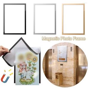 Frames A4 Magnetic Po Frame Display Board Self Adhesive Soft Picture Document Canvas Painting Shop Window