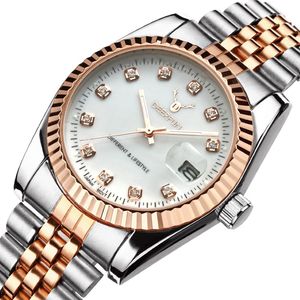 Fashion Steel Metal Band Rose Gold Armband Watch for Men and Women Gift Dress Watches Relogio Masculino 2386