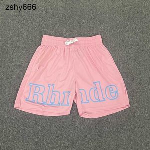 Roupas de grife rhude shorts short homens calças de calça de pista solta e confortável.