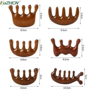 Face Massager Natural Wood Therapy Massage Hair Comb Facial Scalp Guasha Massage Machine Facial Wide Teeth Guasha Scratching Body Massage Q240523