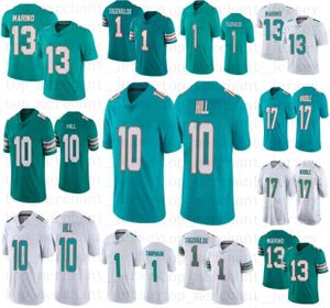 Tyreek Hill Football Jersey Odell Beckham Jr Tua Tagovailoa Jaylen Waddle Ramsey Bradley Chubb Dan Marino Devon Achane Jevon Holland Poyer Berrios Raheem Mostert