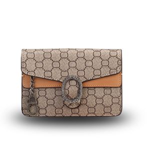 Med lådesdesignväskor axelväskor tygväska lyxiga axelväskor kedja påse brun plånbok kvinna designers lyxväskor
