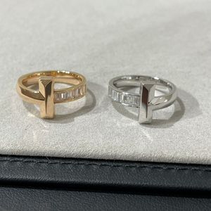 Pure fatte a mano diamante semplice designer anello nuziale anello di matrimoni da donna uomini amanti della fetta di gioielli regalo