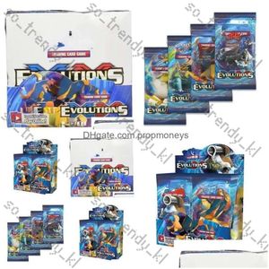 Poke Card Games 324 PCS Cards TCG XY Evolutions Booster Display Box 36 Packs Game Kids Collection Toys Gift Paper Подарки подарки Puz 602