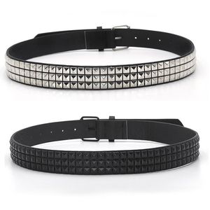 Belts Pyramid Fashion Rivet Belt Men&Women's Studded Punk Rock With Pin Buckle Drop Black 266o