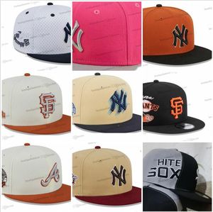 2024 più recenti 22 colori USA NEW YORK Baseball Cappello regolabile Cap da basket grigio rosa uomini vintage Flat Sport Base Bar Brown Color Caps Bone Chapeau MA24-01