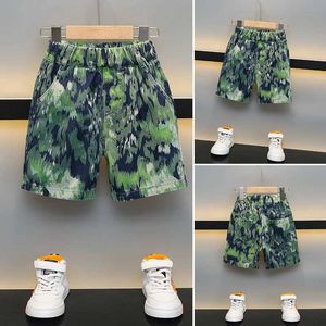 Shorts New Kids Baby Boys Summer Shorts Loose Pants Causal Style Trousers Childrens Clothes Outwear Holiday Print Beach Shorts 2-10Y Y240524