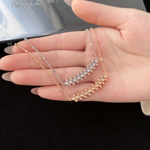 Designer halsband Clash de Diamond inlagd halsband kvinnors lyxiga smycken högkvalitativ gåva.