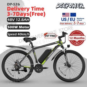Велосипеды Deackower S26 26-дюймовый электрический велосипед 500 Вт 48 В 30AH