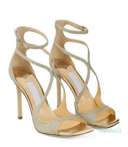 الصيف الفاخر Azia Sandals Shoes Square Toe Pumps Strappy Sofilishing Strap High Heels Comfort Comfort Walking Party Wedding Dress 009264543