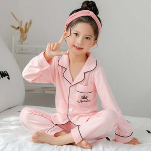 Sping Autumn Baby Girls Clothes Pamas Set Boy Pyjamas Kids Homewear Cotton Nightwear Children's Indoor Clothing Pijamas Suit L2405