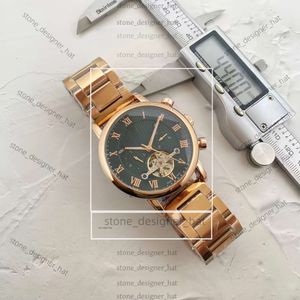 Zegarek zegarek męski Peekphilippe Sapphire Big Fl z wołów lotniczych Automatyczny ruch 41 mm Wygodny gumowy pasek na rękę Montre de lukse złoty zegarek c795