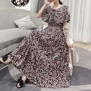 Designer Amazon French Gentle Style Summer New Hot Selling Women's Style Retro Floral Dress Vo31