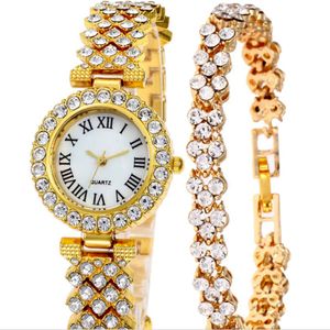 Mulilai Brand 32 mm modny styl luksusowy diament White Dial Watche Watche Eleganckie kwarcowe panie ze złotą bransoletki na rękę 219h