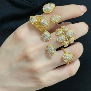 Novos anéis de chegada da moda para mulheres anel de casamento anel de diamante completo