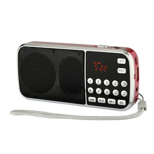 L-088 HIFI Mini-alto-falante MP3 Audio player Lanterna amplificadora Mini SD CARTO DE MEMÓRIA CARTO TF FM Radio portátil portátil