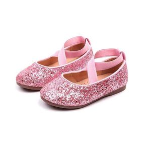 플랫 슈즈 소녀 발레 아파트 댄스 ​​파티 파티 소녀 신발 패션 신발 빛나는 공주 공연 공연 5-12 년 어린이 신발 csh1173 Q240523