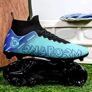 Outdoor Indoor Football Shoes Cleats Youth AG TF Soccer Boots High Top