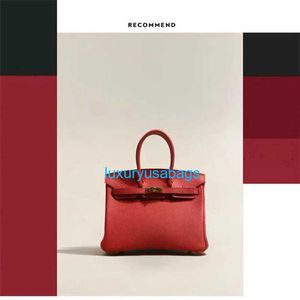 Genuine Leather Totes Trusted Luxury Bk Handbag Big Red Bag Bag Bride Bag Litchi Pattern Large Capacity Genuine Leather Handheld Crossbody Ba with logo HBD8