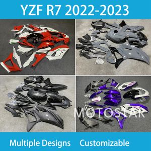 YZFR7 2022 2023 2024 YAMAHAのフェアリングセットYZF R7 22 23 24年100％フィット射出成形オートバイキットABSプラスチックストリートレースボディ修理部品