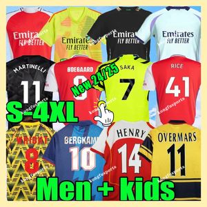 XXXL 4XL SMITH ROWE G.JESUS ​​SAKA SOCCER JESEYS RICE SALIBA 23 24 25 HOME OFE ODEGAARD ​​MARTINELLI JORGINHO