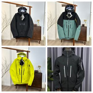 Designer Männer Jacke Triple Gore-texpro SV/LT wasserdichte atmungsaktive Stoff Außenwaterfache warme Jacke Herren Frauen lässig Leichtes Wandern