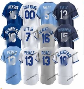 Royal 15 Whit Merrifield Jersey Custom City Connect Kansas Andrew Benintendi City Salvador Perez Bobby Witt Jr. A. Taylor Lopez Alex Gordon Jorge Soler Zack Greink S-4xl