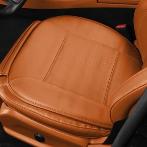 Nappa Leather Car Seat Cushion Covers för Lexus Logo Es UX är LS LC GS LX RX NX RZ Non-Slip Protective Decoration Universal Auto Accessories
