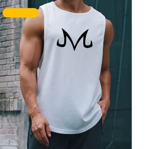 Tanque de musculação seca rápida Tampo Top Men Gym Fitness Shirt Sleesess Anime ZT Casual Stringer Singlet Colet Summer Training Clothing 240514