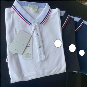 Designer-Mode-Männer grundlegender Geschäft Polo T-Shirt Mode französische Marken Herren T-Shirt Sticked Armband Letter Badge Polo Shirt Shorts022