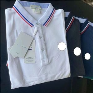 Tasarımcı Moda Erkekler Temel İş Polo T-Shirt Moda French Fransız Marka Erkekler T-Shirt İşlemeli Kol Bandı Mektup Rozeti Polo Gömlek Şortları022