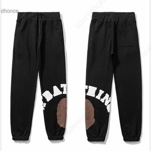 Calça de grife masculino de carga vintage jogadores de moletom cargos graffiti sweatpant jogger pantalon high street hip hop casais