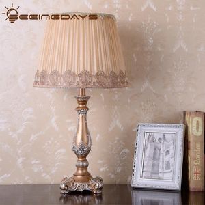 Table Lamps American Lamp Creative Warm Light For Living Room Bedroom Bedside European Simple Modern E27 220v