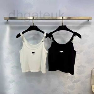 Frauen Tanks Camis Designer brandneue Frühling/Sommer ein Alter, das süße Mädchenstil elegante und gestickte Brief kurz gestricktes Tanktop O0BI reduziert