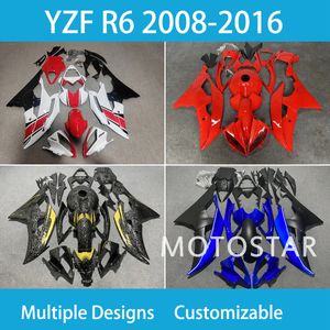 YZF R6 08 09 10 11 12 13 14 15 Reconstruindo o kit Faieing para Yamaha YZF R6 2008 2009-2015 FEITAIS DE CUSTAÇÃO FREE DE MOTORCA